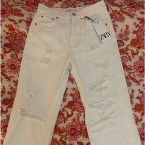 Zara ripped jeans